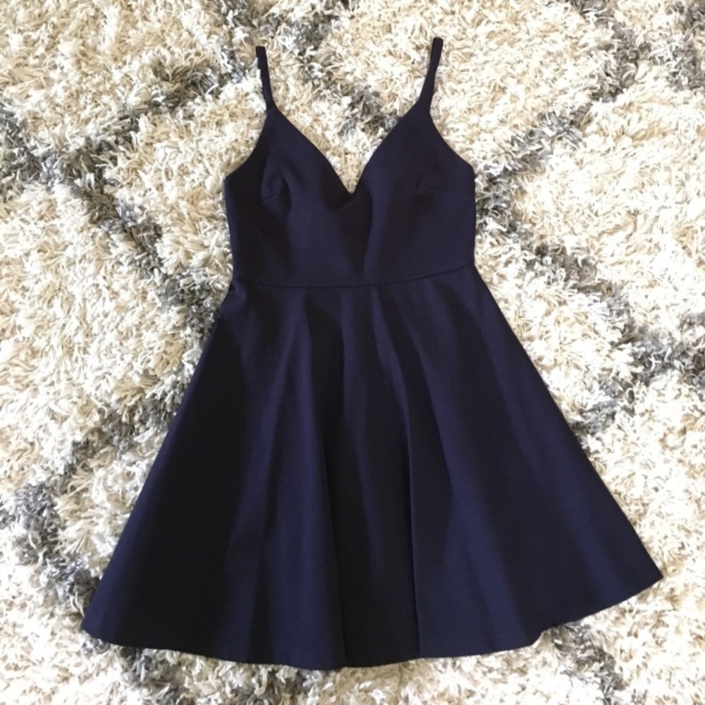 Lulus navy skater dress